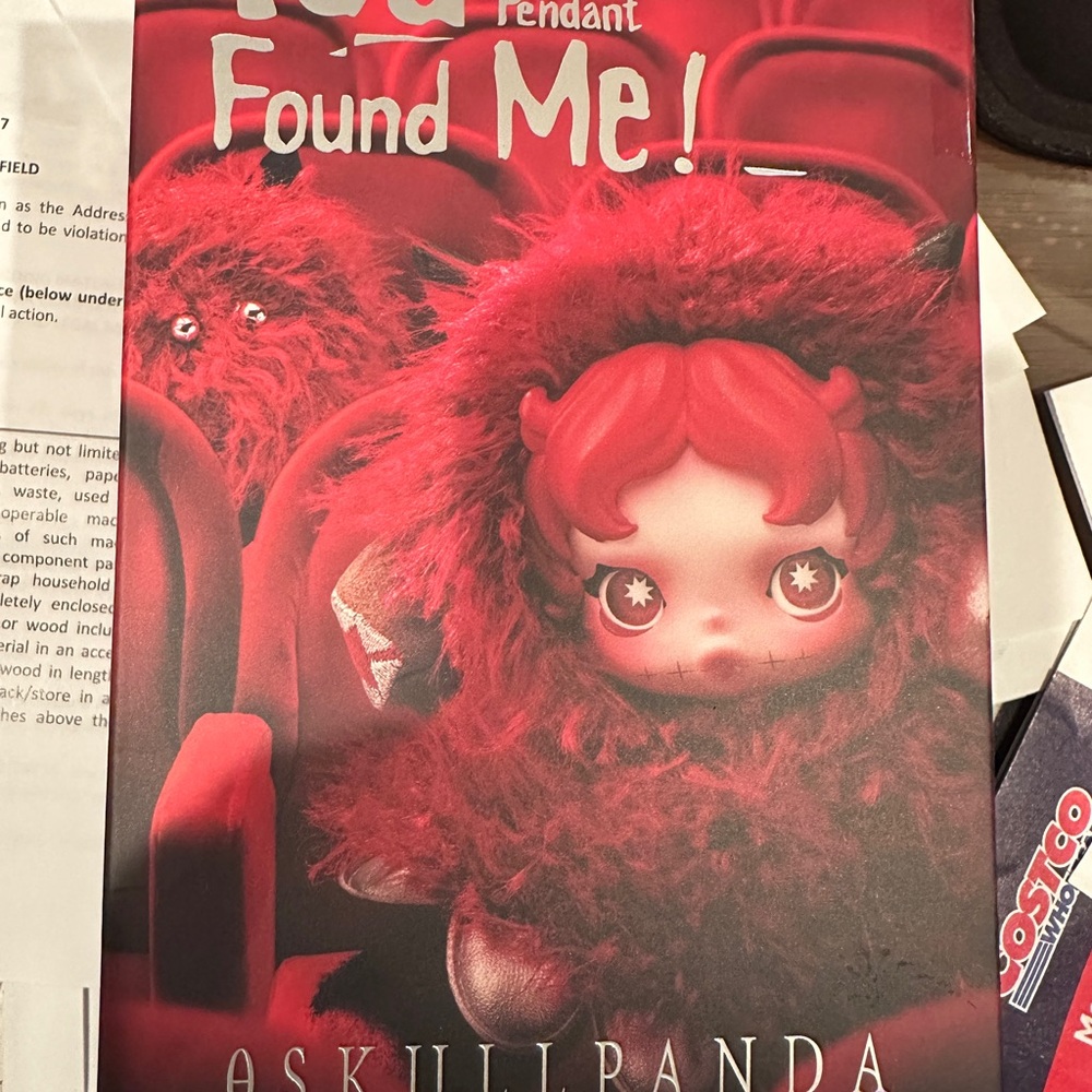 Skullpanda Furry Red Doll GHOSTIE